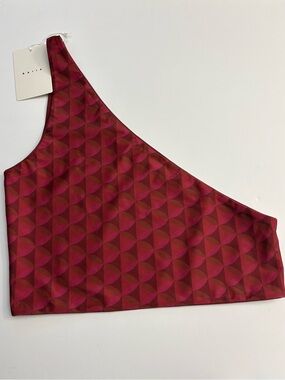 NWT Baiia Reversible One Shoulder Bikini Swim Top